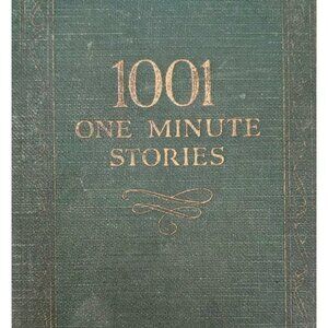 1927 1001 One Minute Stories 1st Edition H.S Chapman HC Book Antique F21